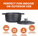 COMMERCIAL CHEF 3.4 Quart Cast Iron Dutch Oven - Image 2