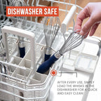 Chef Pomodoro 3-Piece Kitchen Whisk Set, Stainless Steel Whisks - Image 6