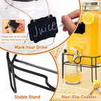 Moretoes 2 Gallon Glass Drinks Dispenser - Image 5