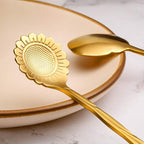 Chengu 8 Pieces Flower Coffee Tea Spoons Stainless Steel Sugar Spoons Tea Party - Image 3