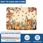 Fall Orange Pumpkin Dish Drying Mat - Image 5