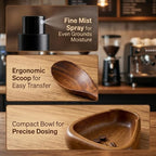 3PCS Coffee Dosing Cup, Wooden Coffee Dosing Set - Image 3