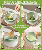 JBER Matcha Whisk Set, Ceramic Matcha Kit Includes Bowl - Image 5