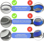 Round Silicone White Colander Collapsible – Foldable White Kitchen Strainer - Image 3