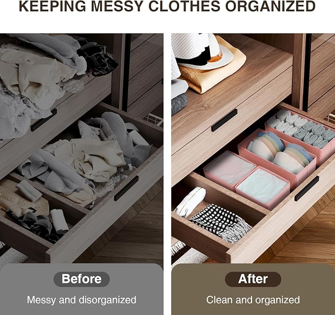 DIMJ Fabric Drawer Organizer Bins - Image 4