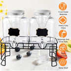 1.5 Gallon Glass Drink Dispensers - Image 4