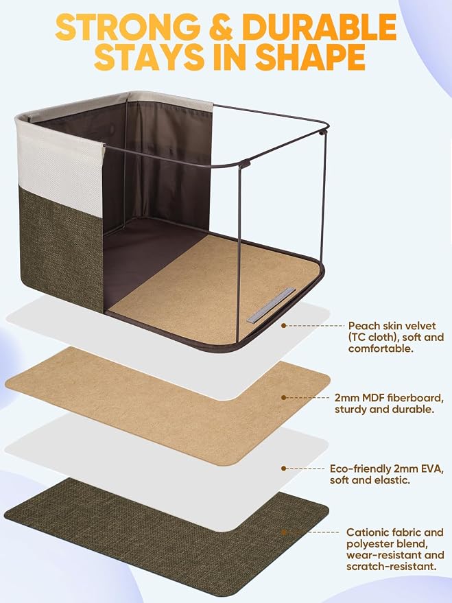 BALEINE 1 Pack Fabric Closet Storage Bins - Image 3