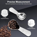 2Pcs Coffee Scoops, Premium 18/8 Stainless Steel Coffee Spoons, Tea and Powder - Image 4