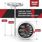 AWLKIM 2 Pack Stainless Steel Meat Thermometer, Safe Leave in Oven, 2.5-in - Image 3