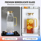 2 Quart Square Glass Pitcher - Image 4