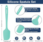 4 Pcs Silicone Spatula Set, 11.4 In, 600°F Heat Resistant Rubber Spatulas - Image 2