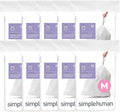 simplehuman Code M 200 Count Custom Fit Liners, Drawstring Kitchen Trash Bags by Simplehuman