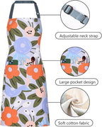 2 Pack Floral Apron for Women - Image 3