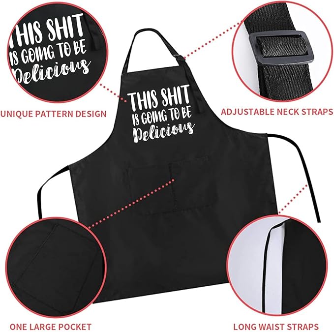 ZOORON Funny Cooking Chef Apron - Image 3