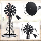 Vesici Windmill Paper Towel Holder Western Farmhouse Standing Paper Towel Roll - Image 5