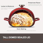 Overmont Enameled Cast Iron Bread Oven - 6QT Bread Dutch Oven - Image 4