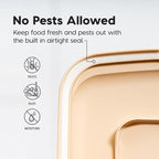 IRIS USA Dog Food Storage Container 58 lbs, Attachable Wheels, - Image 7