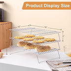 Cooling Rack for Baking 3 Tiers, Stainless Steel Baking Cooking Cooling Racks - Image 2
