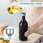 vancasso 20 Oz Ceramic Olive Oil Dispenser Bottle, Bottle Dispenser - Image 4