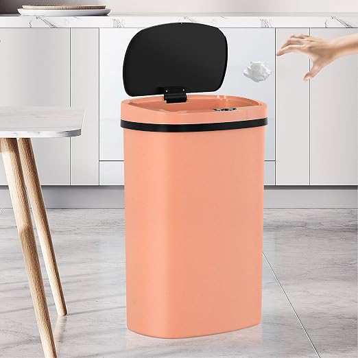 13 Gallon Trash Can, 50Liter Plastic High-Capacity Automatic Kitchen Trash Can - Image 9