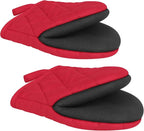 1 Pair Short Oven Mitts by Qulable