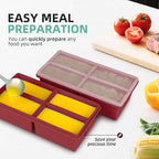 Silicone Freezer Trays with Lids -1 cup soup freezer container large ice cube - Image 7
