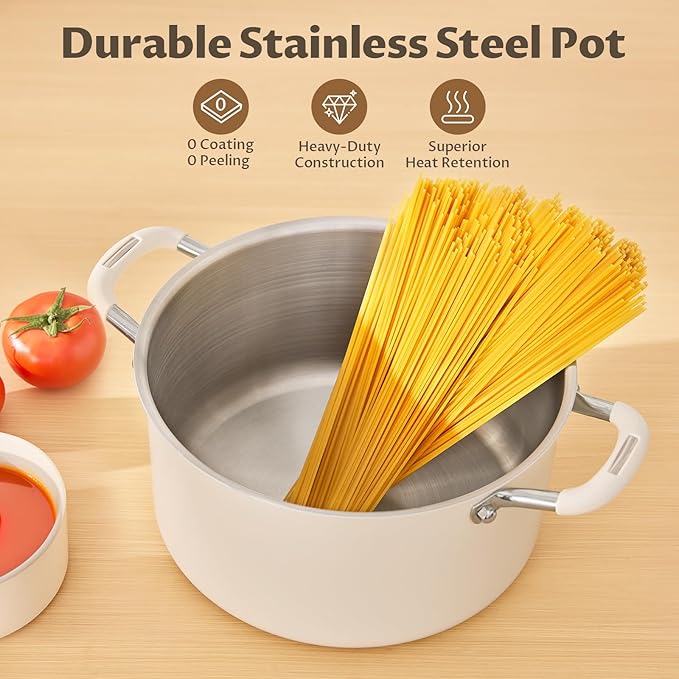 8 Quart Nonstick Stock Pot - Image 3