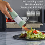 Electric Salt and Pepper Grinder Set, USB Rechargeable, Automatic Salt and - Image 2