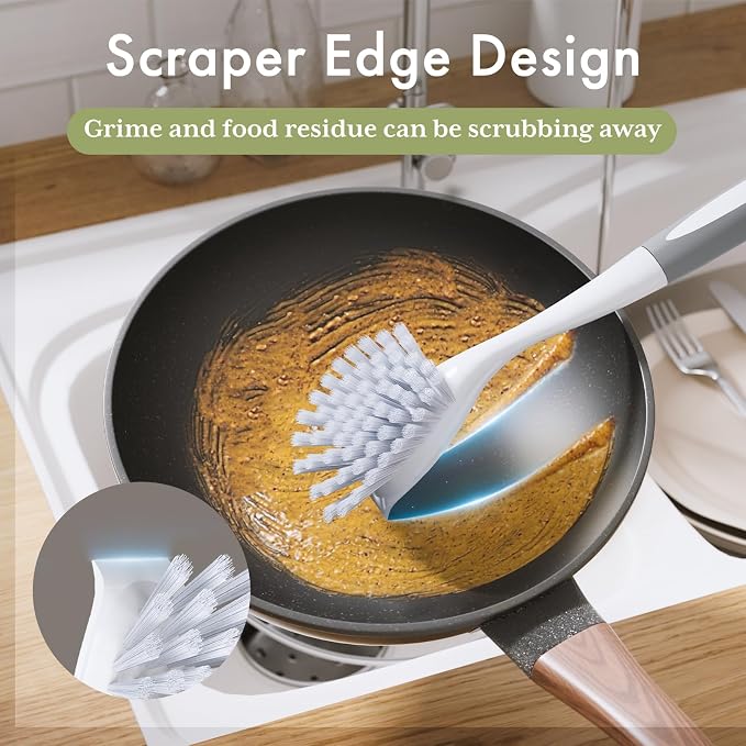 Amazer Dish Brush, 2 Pack Dish Scrubber - Image 5