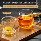 DOPUDO Large Glass Tea Cup, 34 oz Borosilicate Glass Tea Mug - Image 5