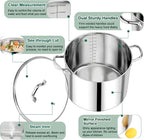 P&P CHEF 20 QT Stock Pot with Lid, Stainless Steel Large Cooking Pot, Soup - Image 3