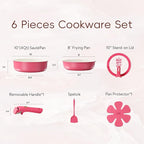 CAROTE Ceramic Pots and Pans Set Non Stick, Nonstick Kitchen Cookware Sets - Image 3
