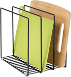 mDesign Steel Storage Tray Organizer Rack - Image 5