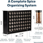 AllSpice Spice Rack Organizer, 525 Unique Labels, Countertop or Wall Mount - Image 3