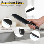 E-far Knife Set, 15-Piece Kitchen Knife Block Set - Image 3