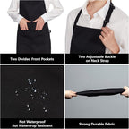 Jubatus 12 Pack 100% Cotton Aprons Bulk - Image 5