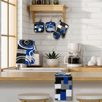 Jingmore 6 Pcs Kitchen Decor Set Accessorie Farmhouse Kitchen Towels Pot - Image 4