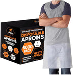 Xpose Safety 5000 White Plastic Disposable Aprons by XposeSafety