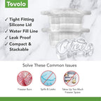 Tovolo Cheers Ice Mold Pack of 2 Craft Ice Cube Molds - Image 3