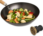 Helen’s Asian Kitchen Wok and Cast Iron Scrub Brush, Natural Stiff-Union - Image 5