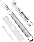 Ourokhome Kitchen Lemon Zester, Stainless Steel Hand Held Parmesan Cheese Grater by Ourokhome