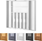 Large Premium Bamboo Silverware Organizer by oridom