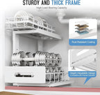 Under Sink Organizer Upgrade To Professional Rails, 2-Tier Dual Pull Out - Image 4
