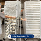 FSE Disposable Commercial Grade Sheet Pan/Bun Pan Rack Covers, 20.25" W x 26" D - Image 7