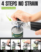 Multifunctional Can Opener Manual, Durable Heavy Duty Handheld Strong Can Opener - Image 3