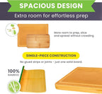 Glue-Free Surface™ 2XL Extra Large Bamboo Cutting Board Set of 4 – Small - Image 3