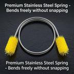 67" Flexible Drain Brush Set, Double Ended Long Hose Pipe Cleaner - Image 6