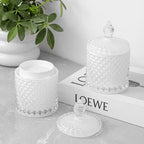 rejomiik 2 Pack Qtip Holder Thick Glass Apothecary Jars - Image 5
