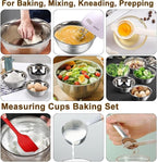 5-Speed Electric Hand Mixer, 4 Large Mixing Bowls Set, Handheld Mixers - Image 7