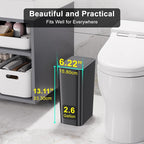 N. NETDOT 3 Pack 10L/2.6 Gal Bathroom Trash Can - Image 2